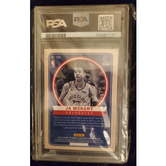 2019 Panini Chronicles #550 Ja Morant Rookie PSA 9 - Picture 2 of 2